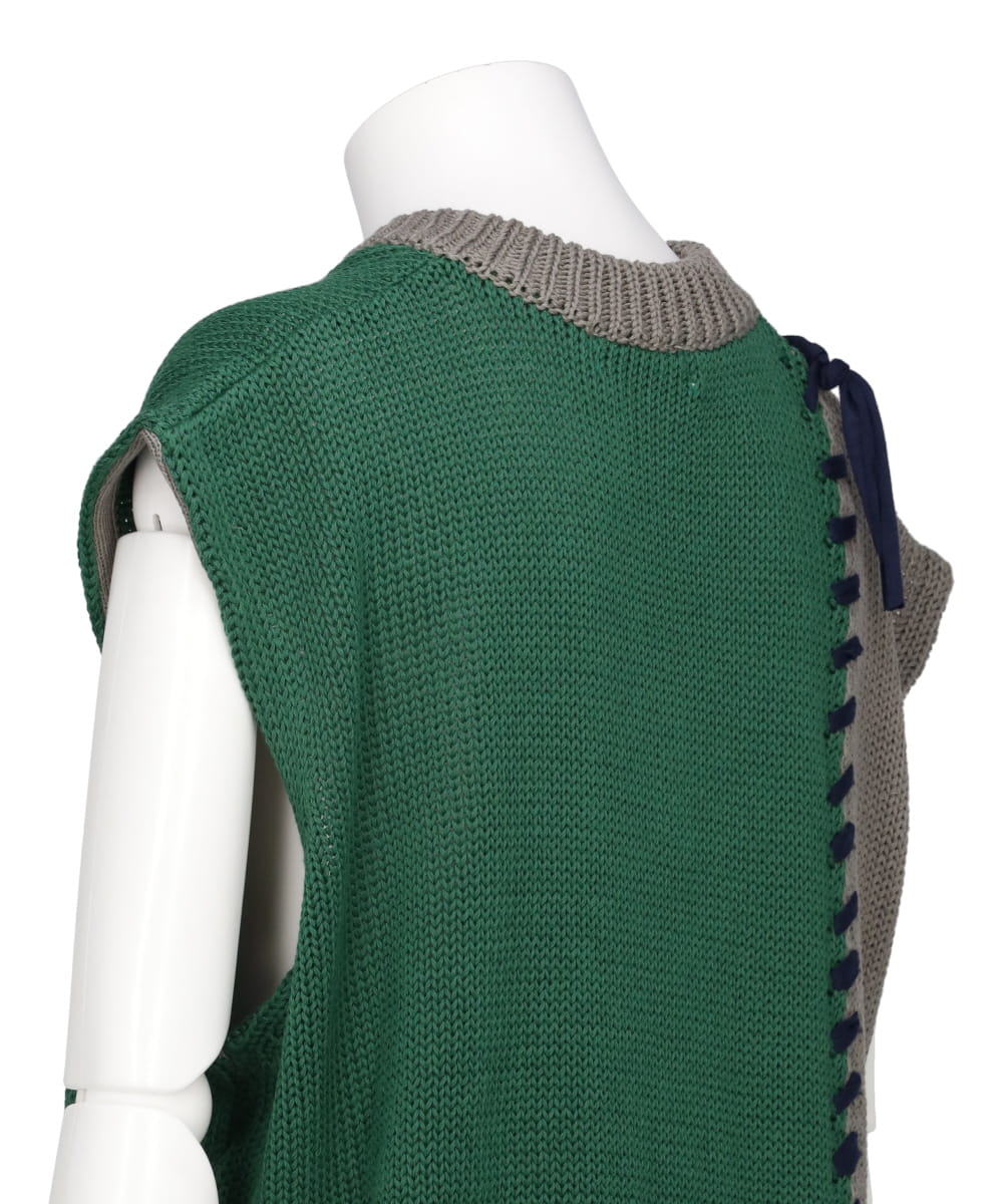 and wander】diamond stitch down vest | AT EASE