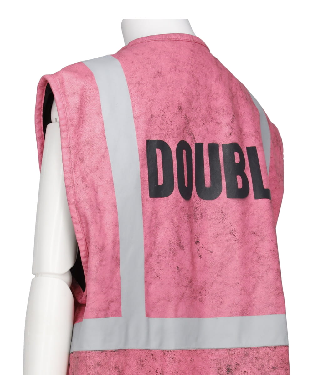 doublet(ダブレット) 2023AW クラッキングレザーベスト 23AW01VE21 ...