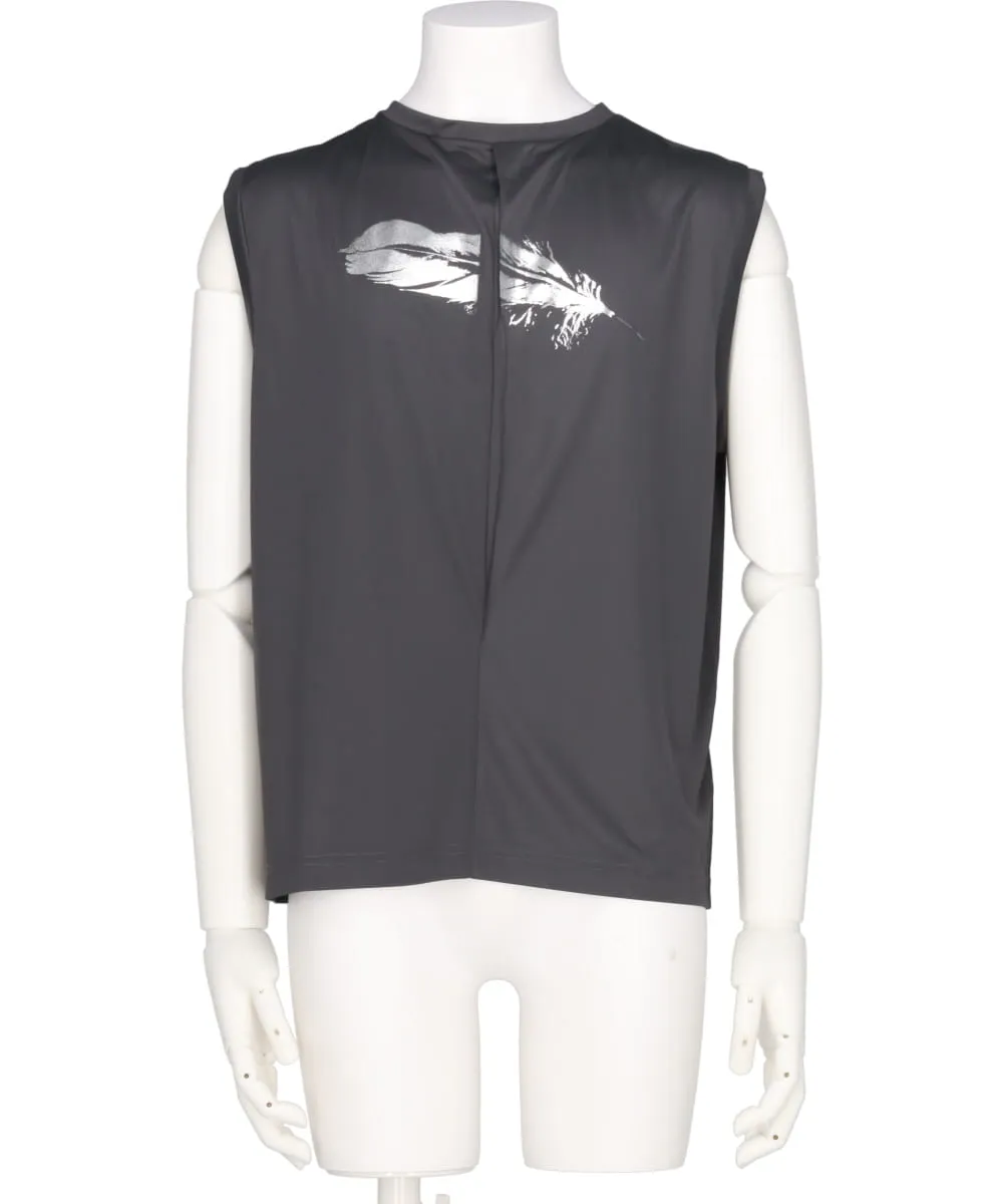 BACK LINING SLEEVELESS TOP (PIGEON FEATHER)