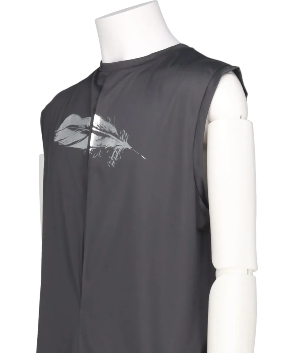 BACK LINING SLEEVELESS TOP (PIGEON FEATHER)