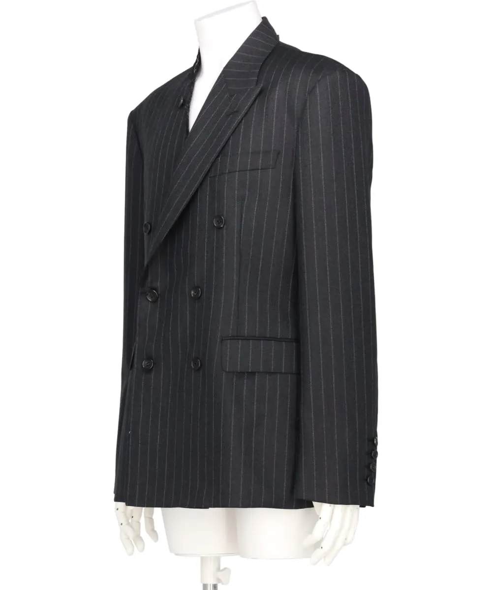 MOHAIR WOOL ASYMMETRY LAPEL JACKET