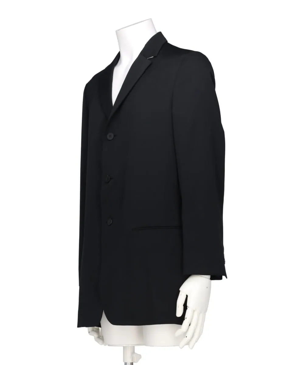 WOOL GABARDINE 3 BUTTON JACKET