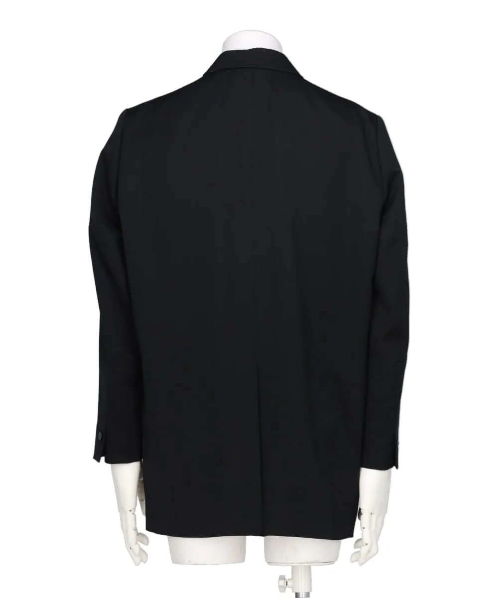 WOOL GABARDINE 3 BUTTON JACKET