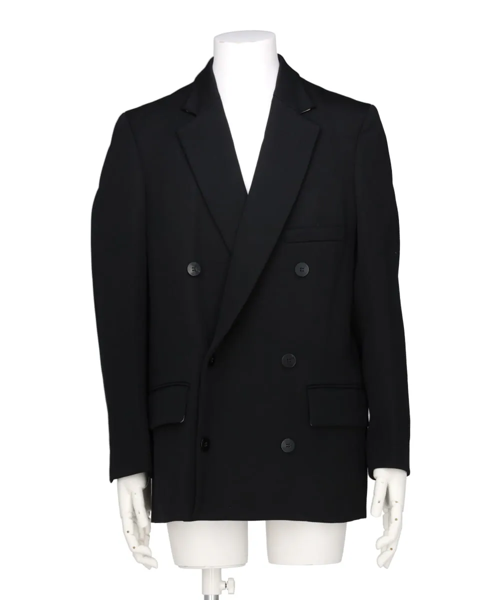 WOOL TRICOTINE DOUBLE-BREASTED JACKET