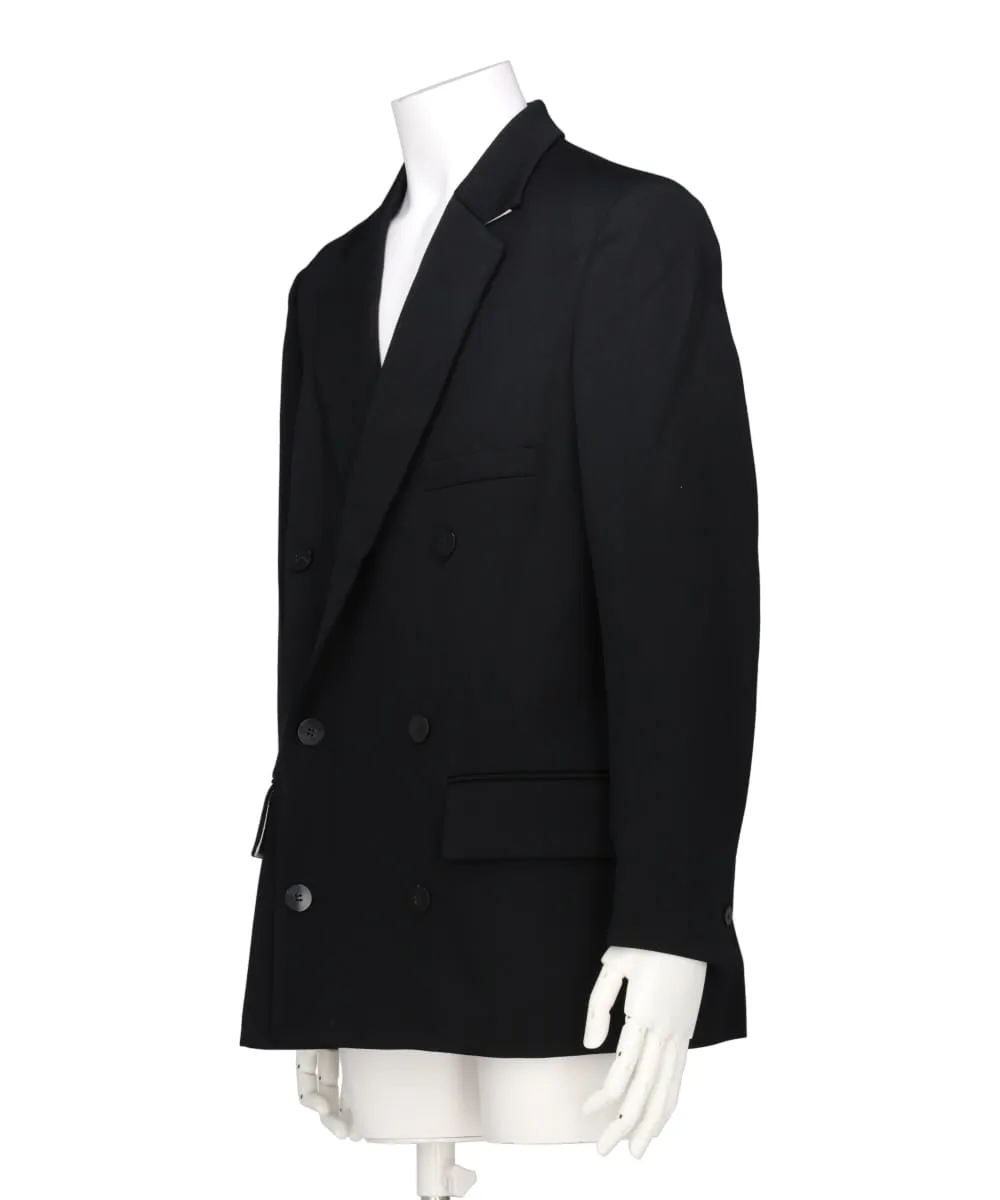 WOOL TRICOTINE DOUBLE-BREASTED JACKET