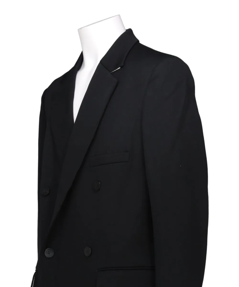 WOOL TRICOTINE DOUBLE-BREASTED JACKET