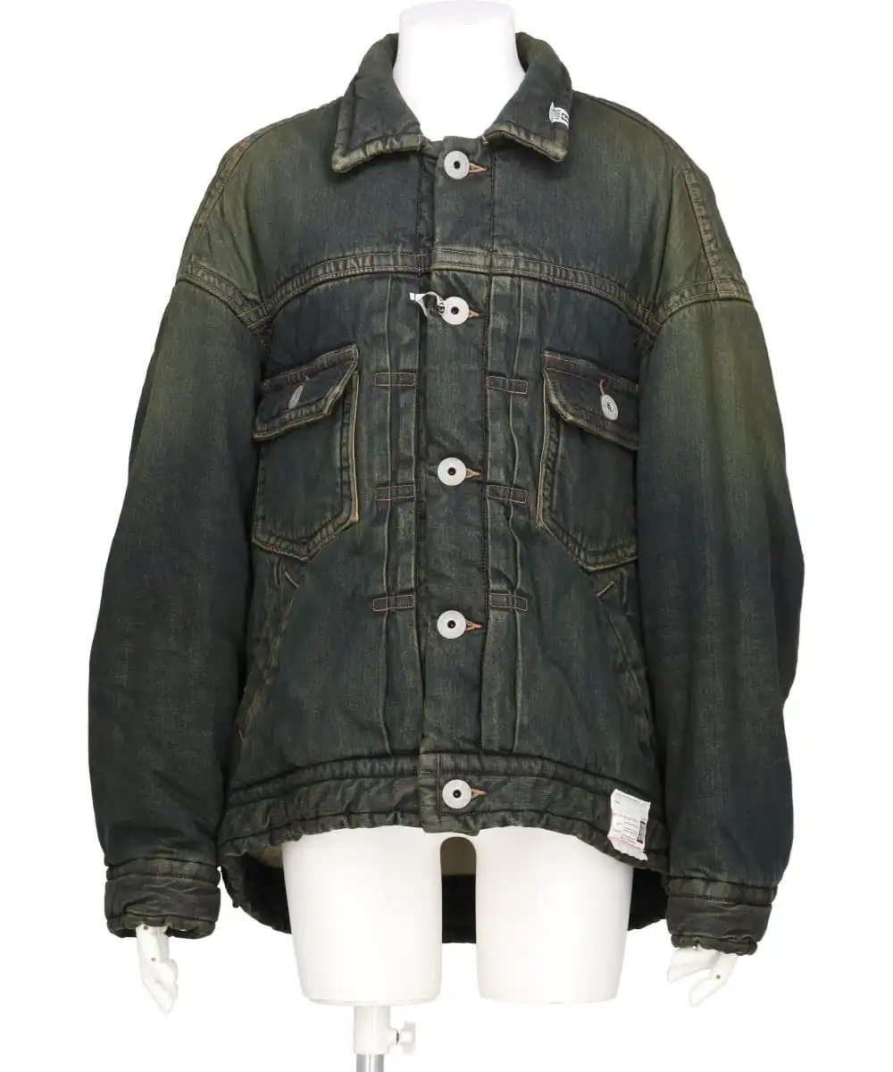 PUFFER DENIM JACKET