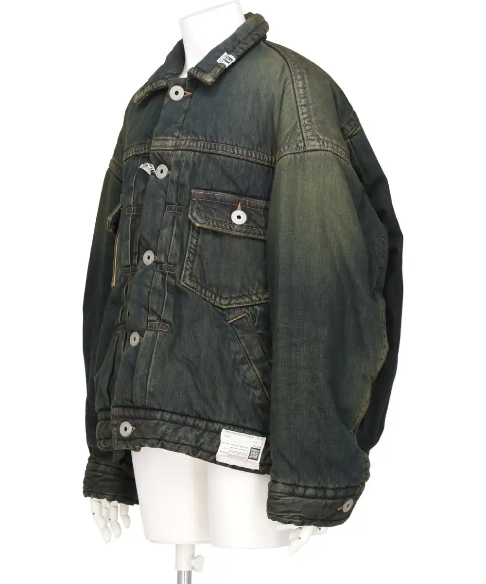 PUFFER DENIM JACKET