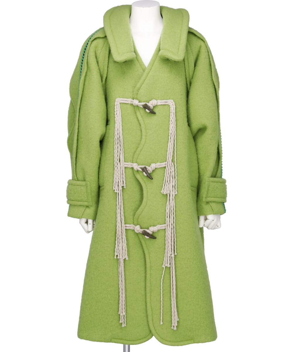 LADDER EMBROIDERY COAT
