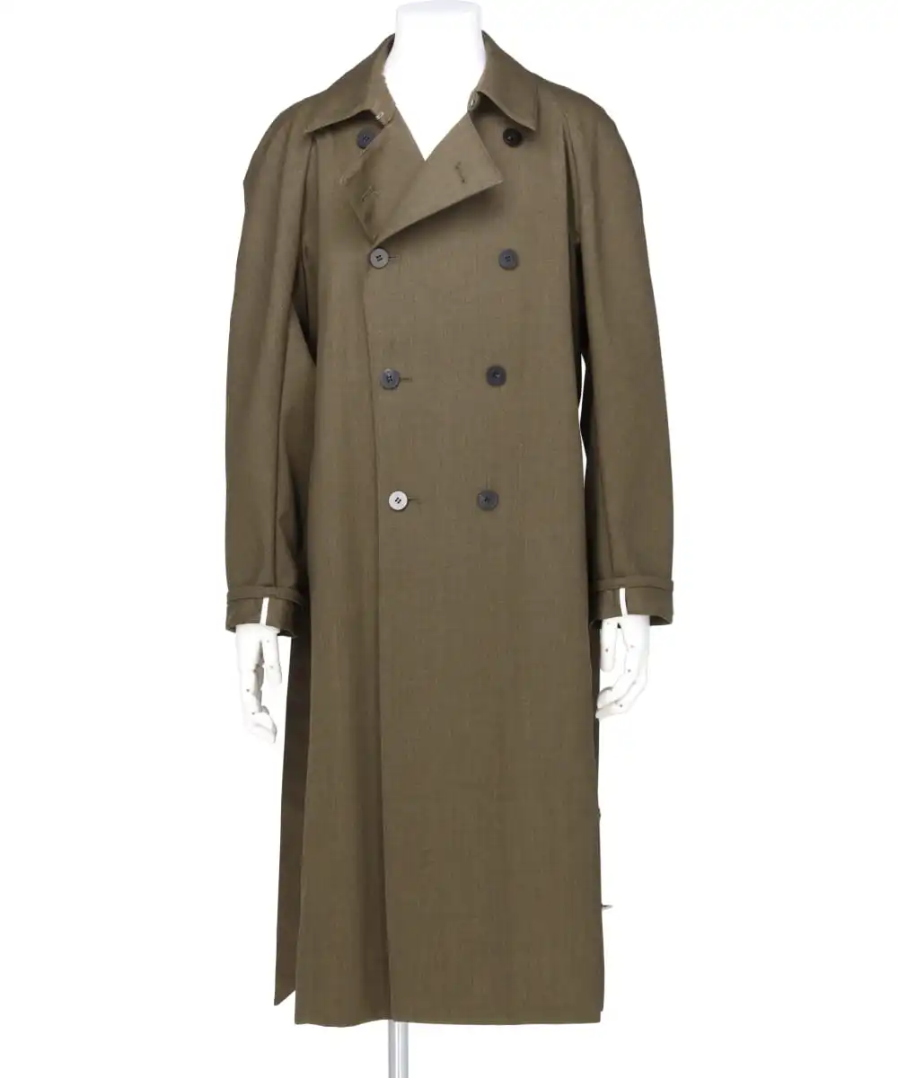 TRENCH COAT IN WOOL SERGE