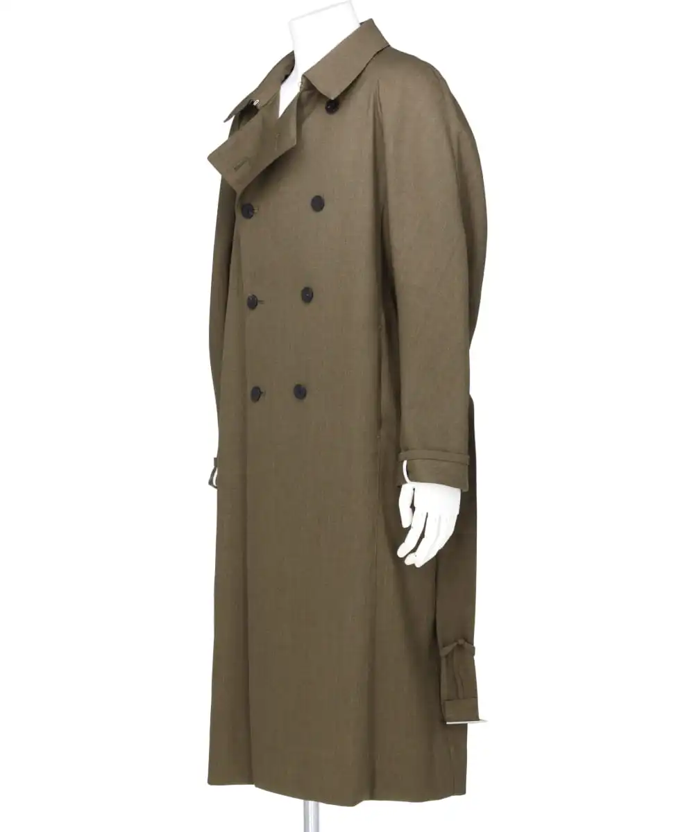 TRENCH COAT IN WOOL SERGE