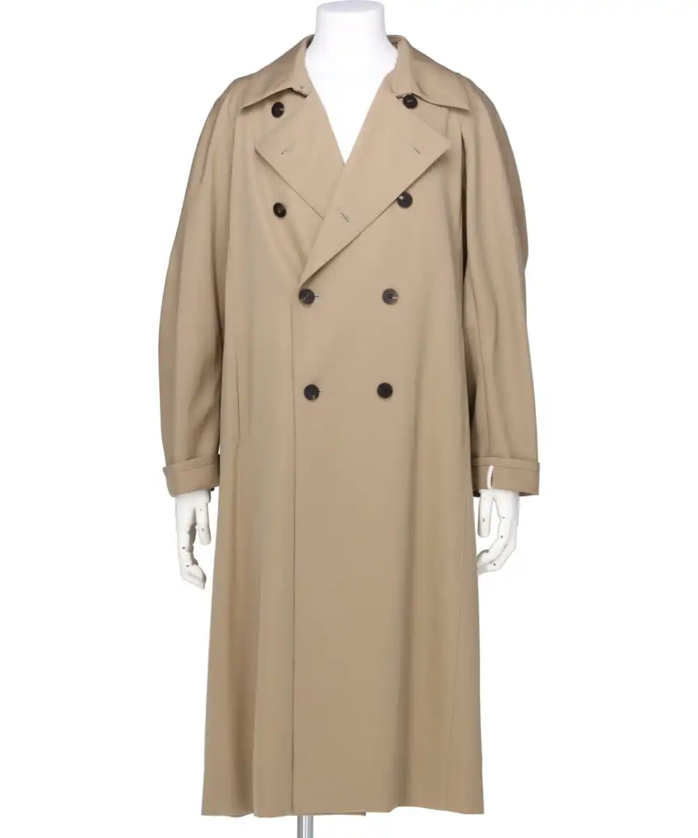 FROZEN GABARDINE TRENCH COAT