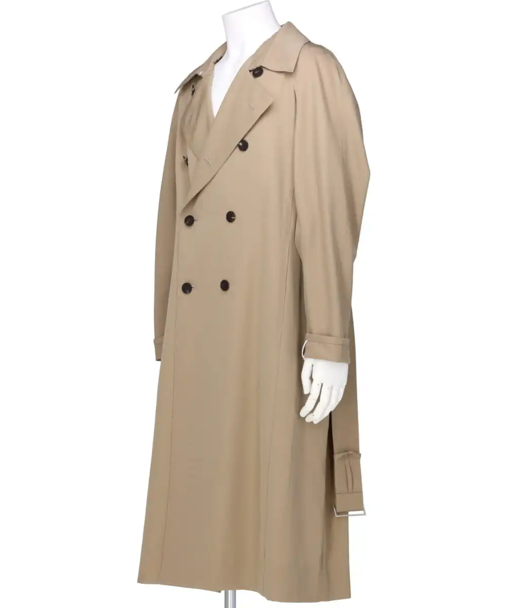 FROZEN GABARDINE TRENCH COAT