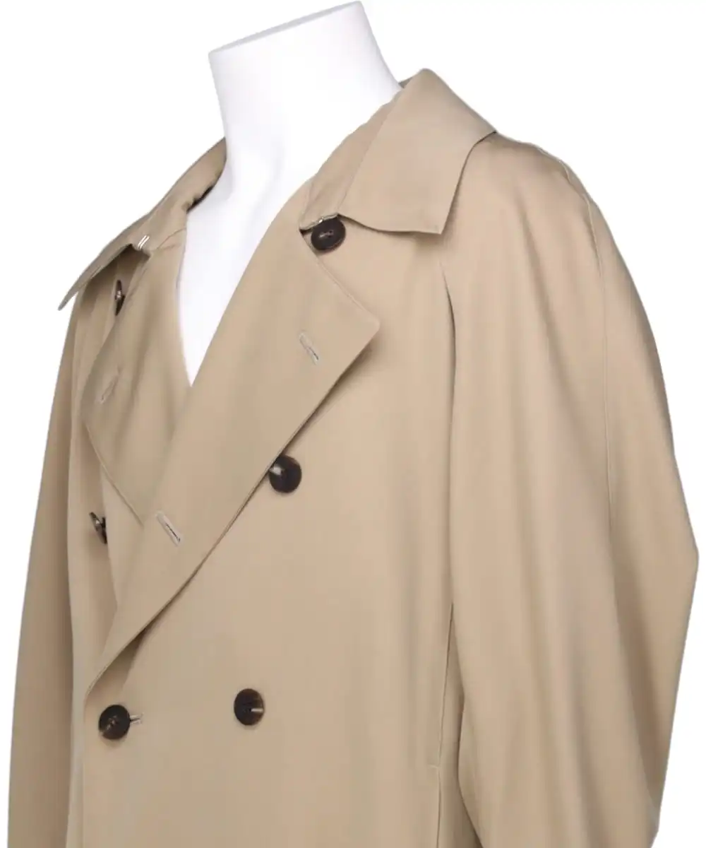 FROZEN GABARDINE TRENCH COAT