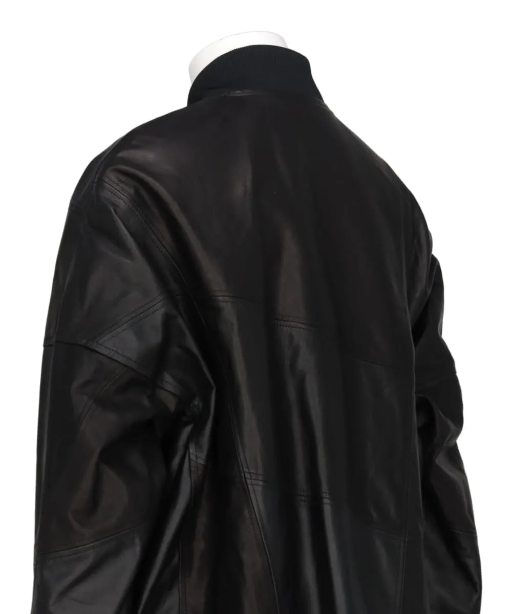 ASSORTED LEATHER OVER STADIUM JACKET