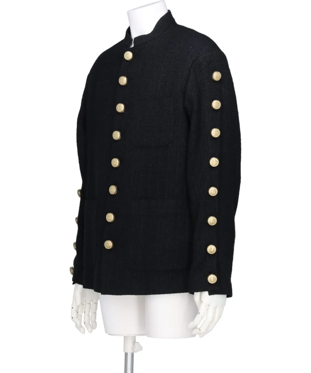 MAO-COLLAR BUTTON JACKET