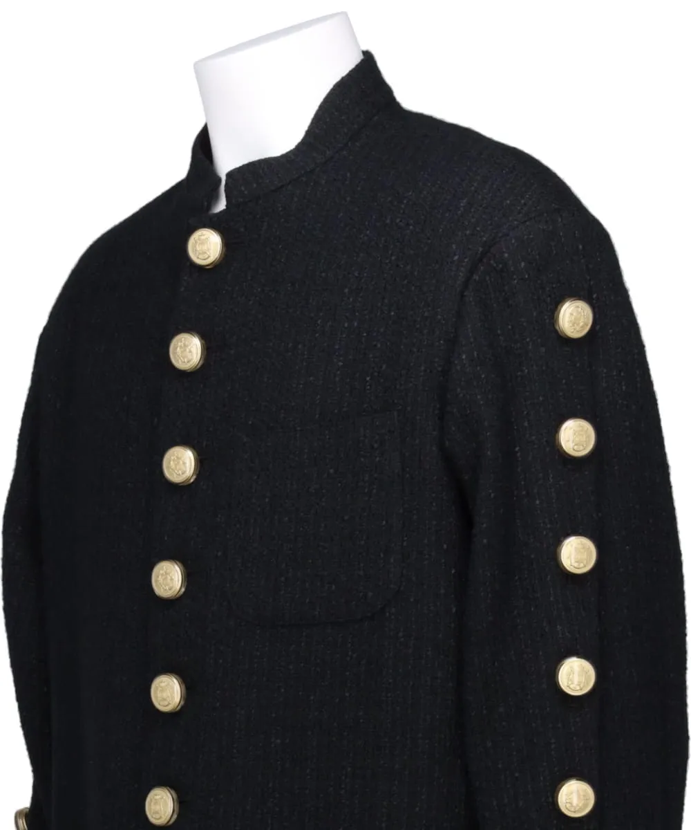 MAO-COLLAR BUTTON JACKET