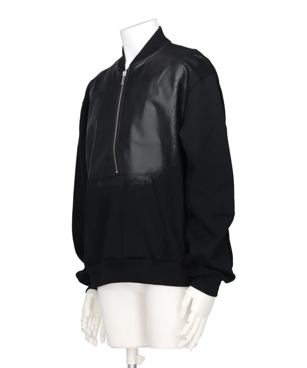 LEATHER SWEAT BLOUSON