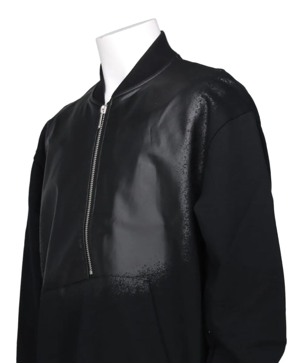 LEATHER SWEAT BLOUSON