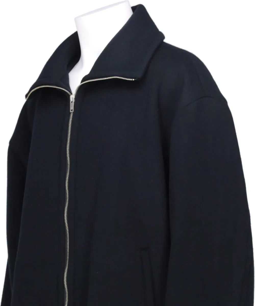 MELTON STAND COLLAR ZIP BLOUSON