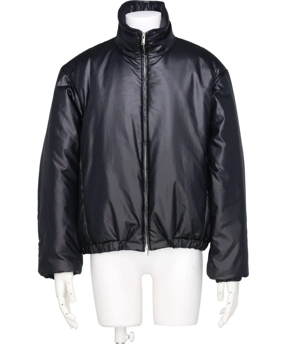 LEATHER-LIKE PUFFER BLOUSON