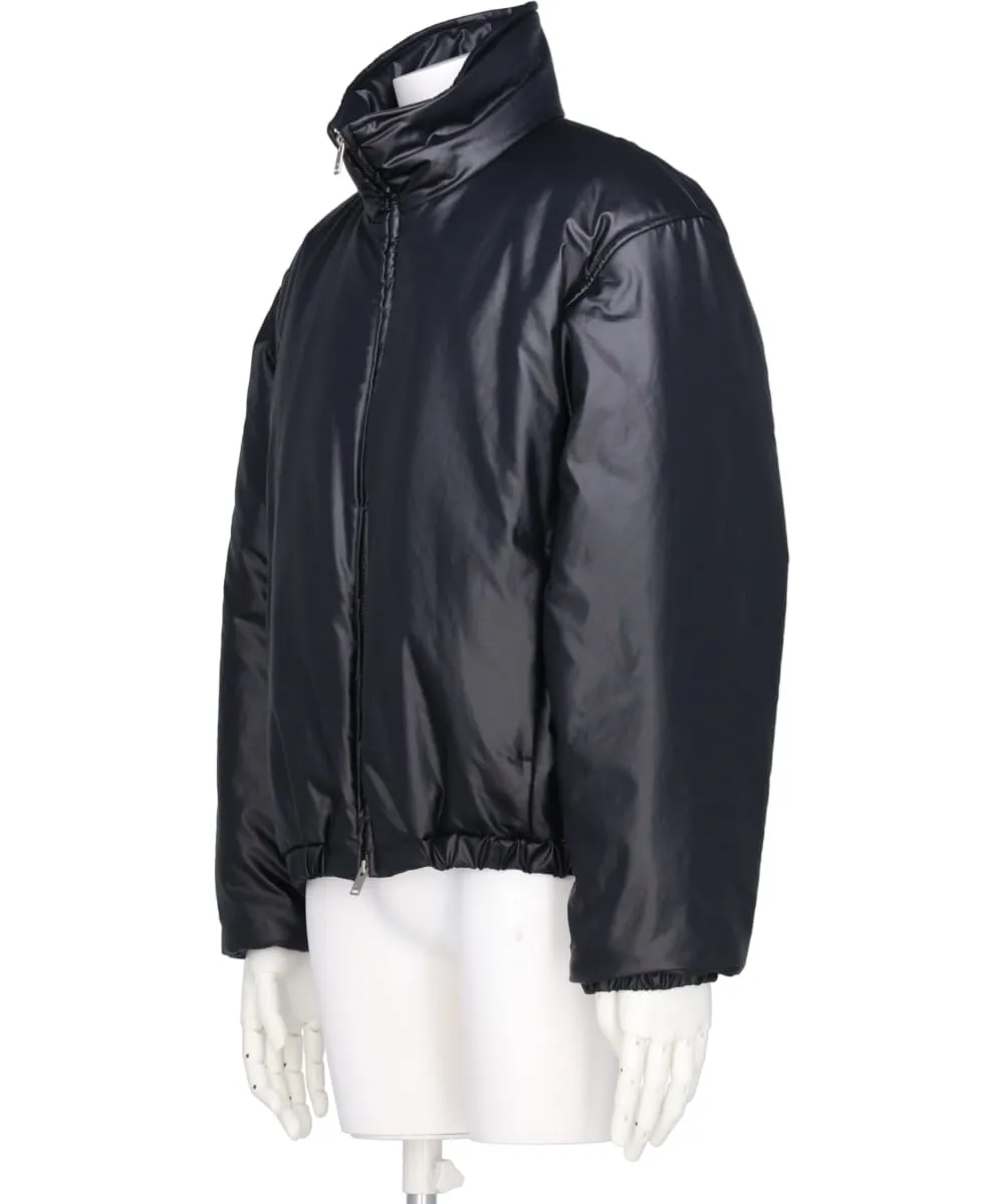 LEATHER-LIKE PUFFER BLOUSON