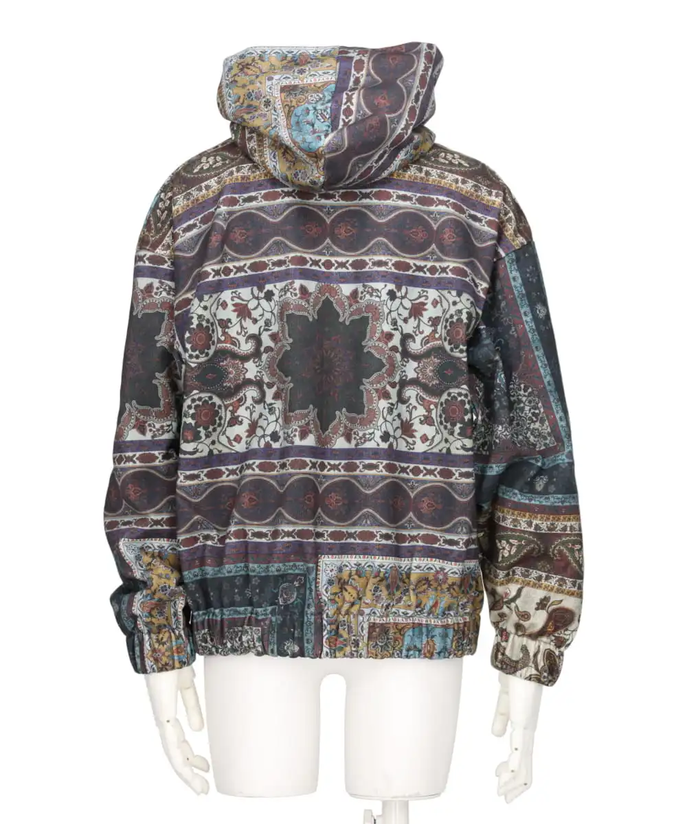 PERSIAN PRINTED ZIPUP HOODIE