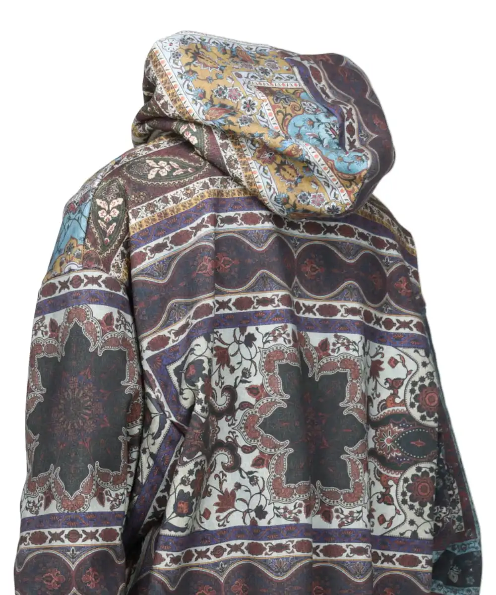 PERSIAN PRINTED ZIPUP HOODIE