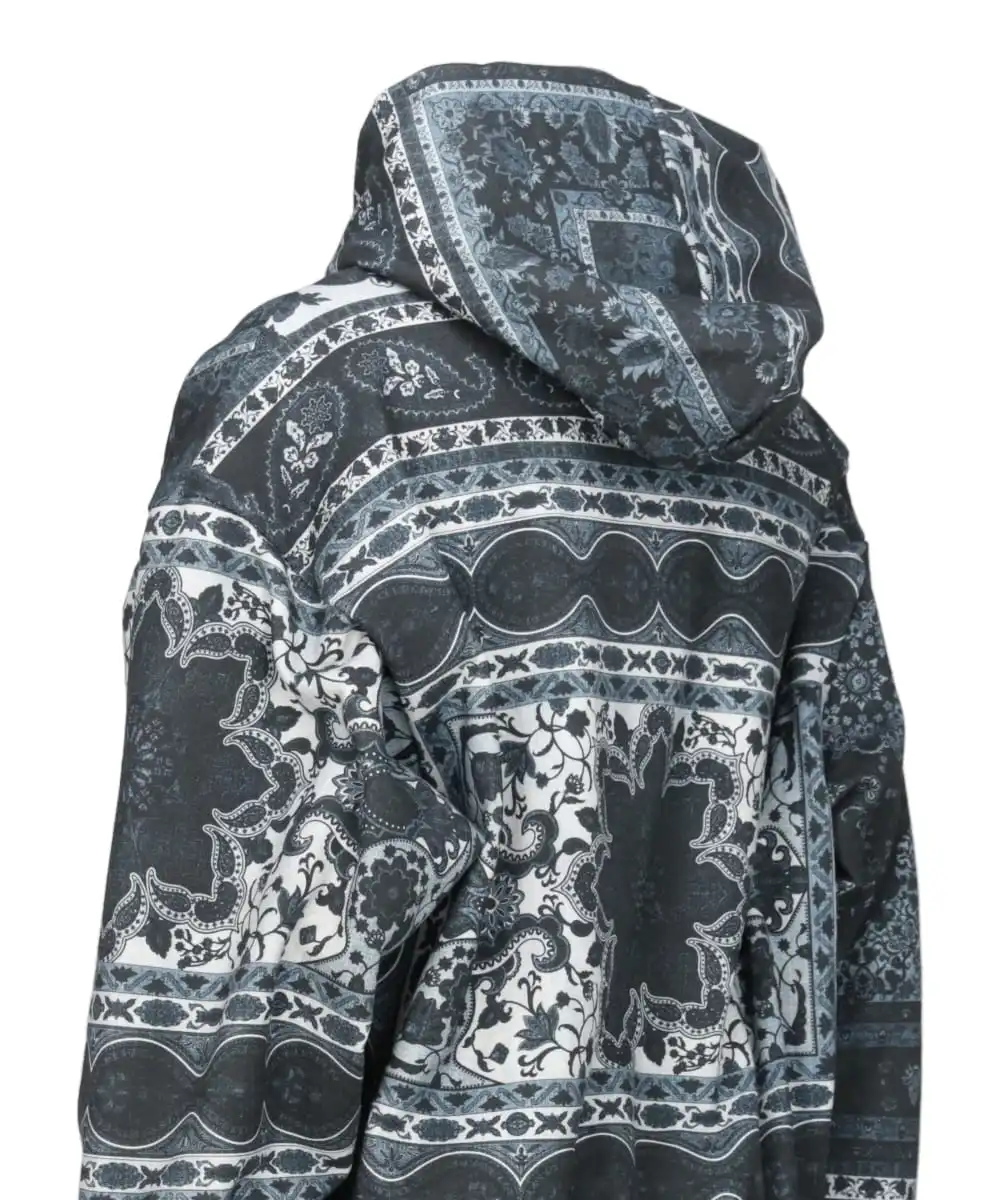 PERSIAN PRINTED ZIPUP HOODIE