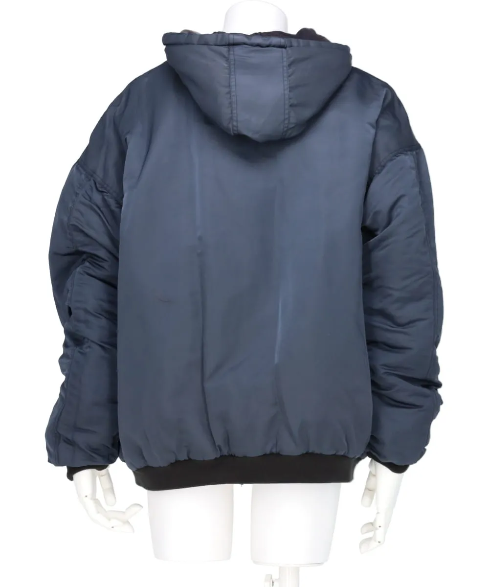 REVERSIBLE HOODIED BLOUSON