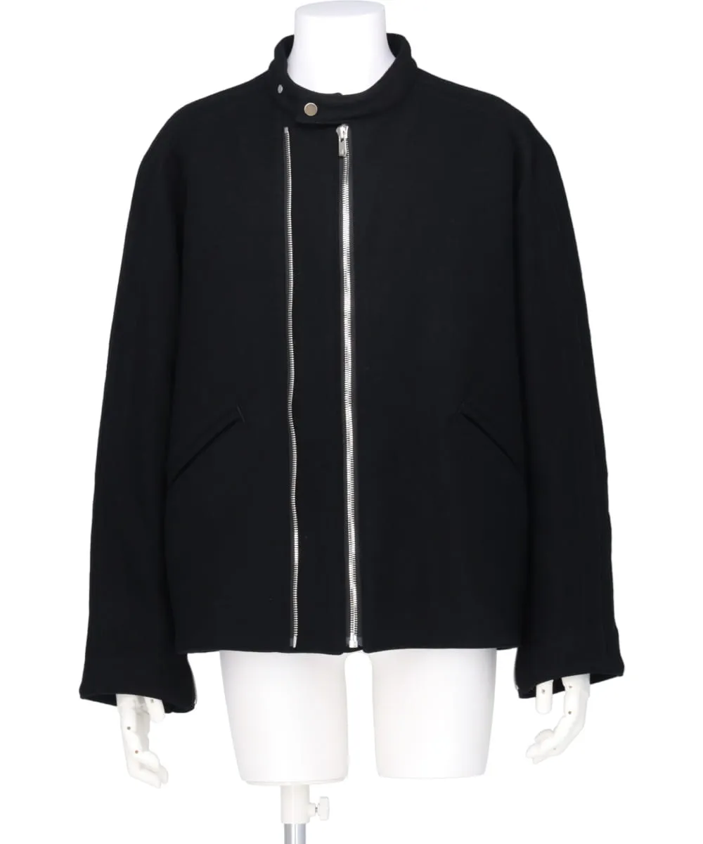 WOOL MELTON DOUBLE-ZIPPER BLOUSON