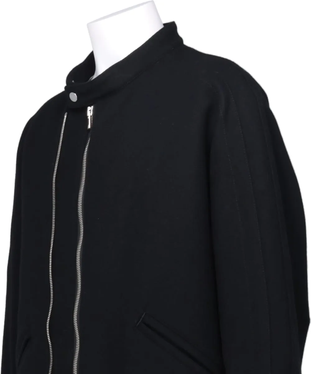 WOOL MELTON DOUBLE-ZIPPER BLOUSON