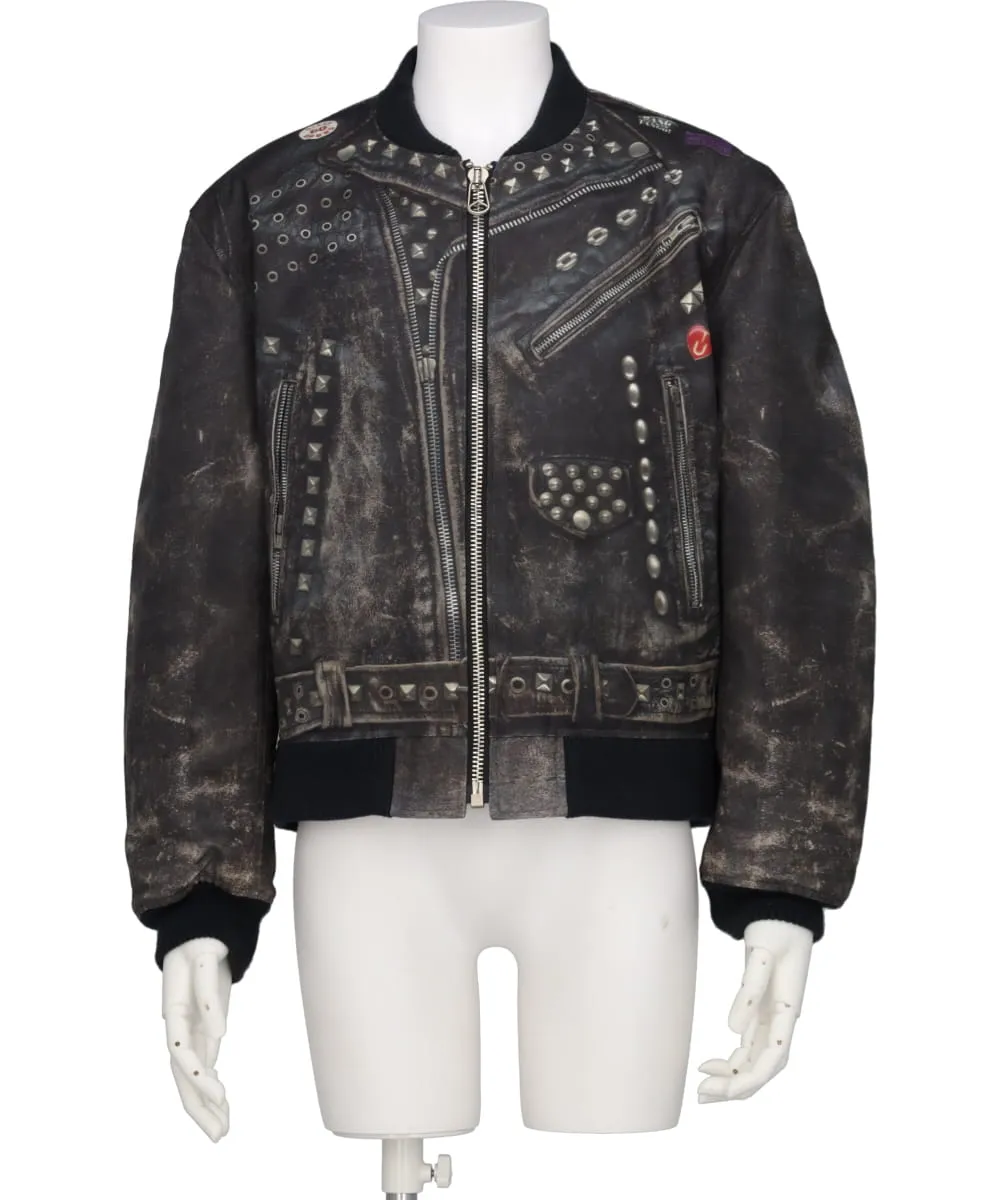 TROMPE I'OEIL PRINT BLOUSON