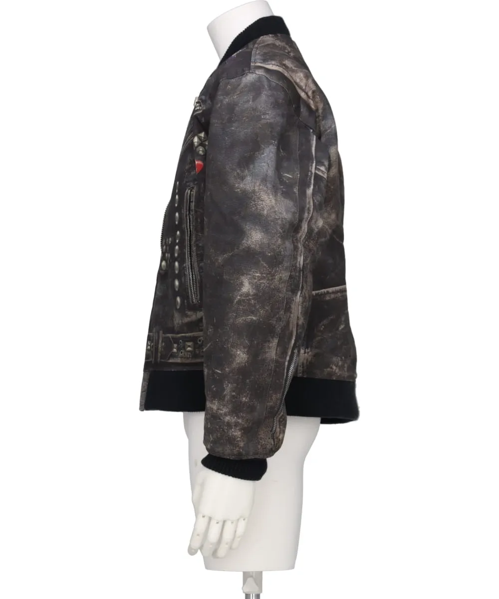 TROMPE I'OEIL PRINT BLOUSON