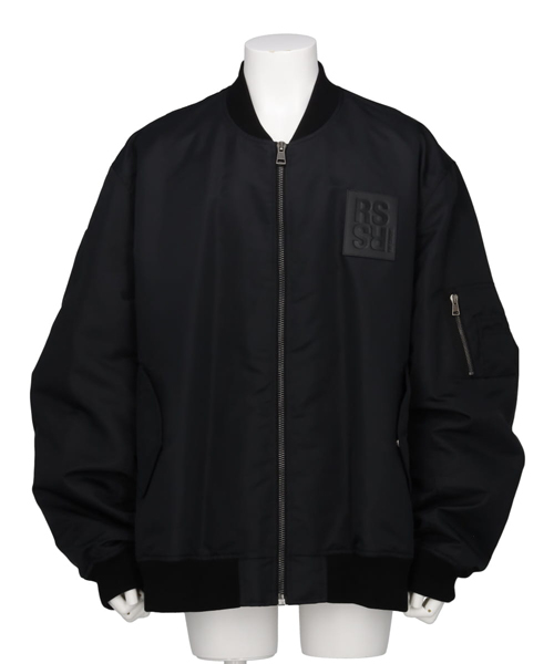 CLASSIC BOMBER WITH LEATHER PATCH
