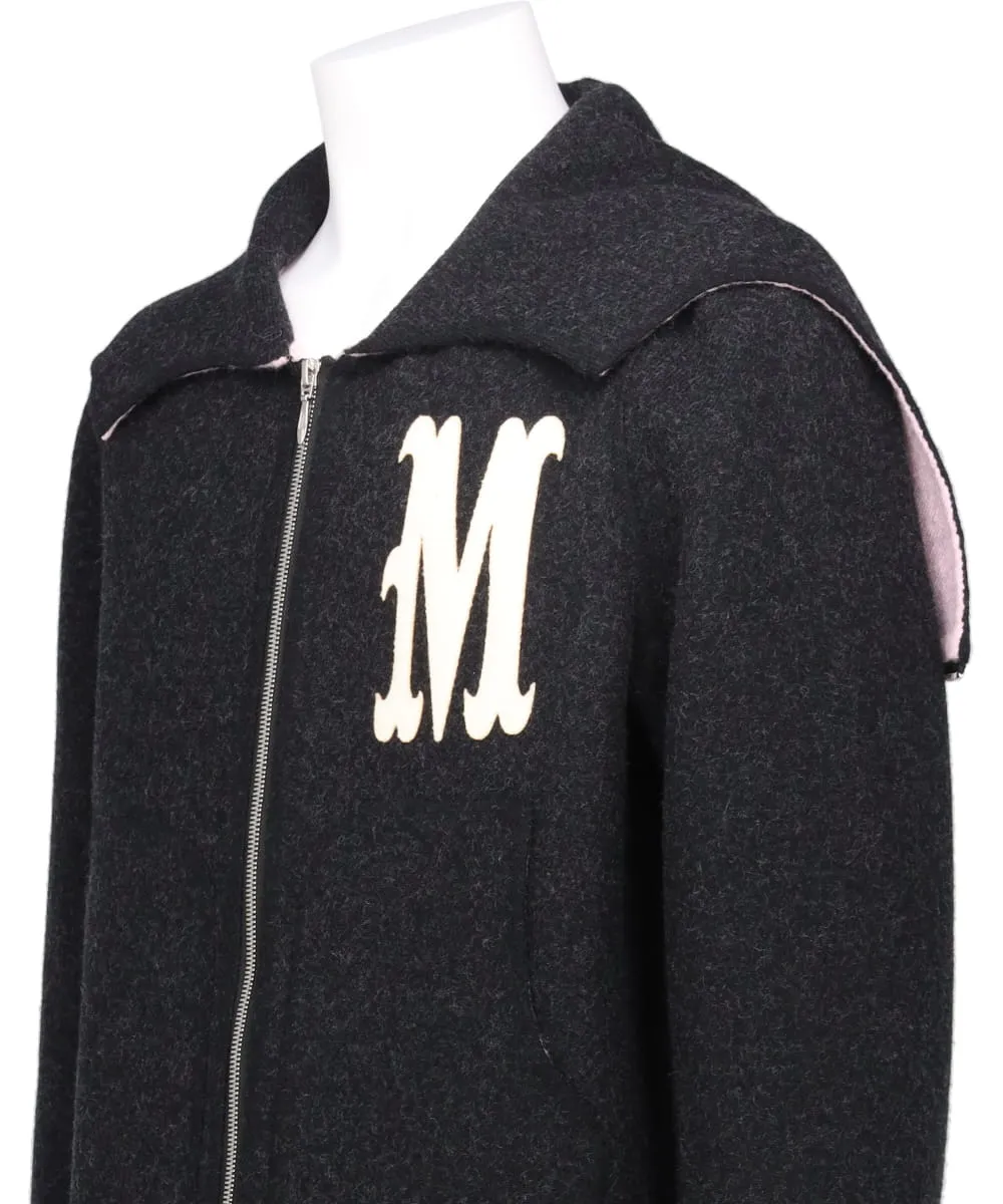 BAT COLLAR ZIP-UP JACKET