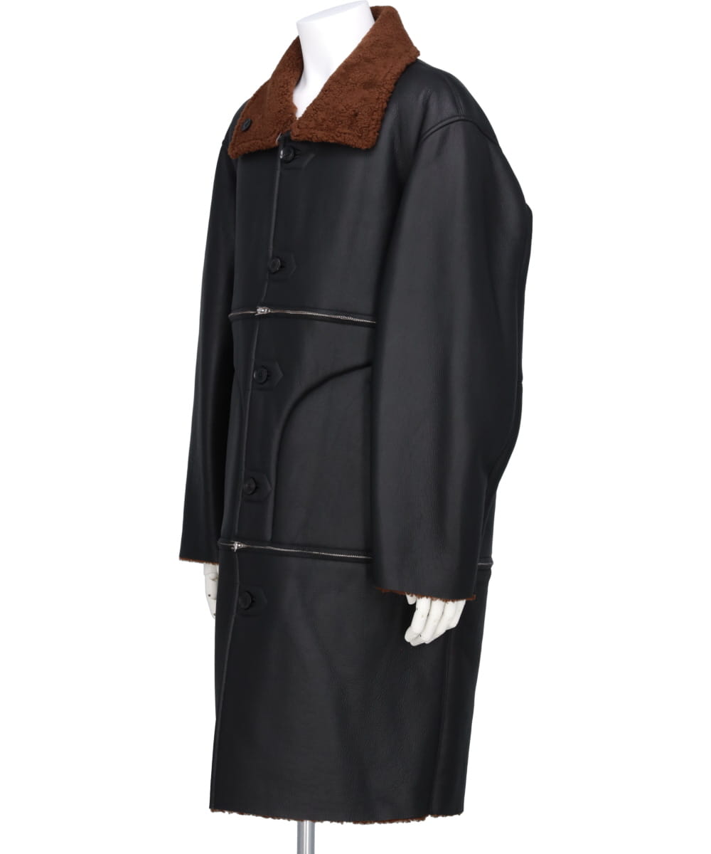 REVERSIBLE & DETACHABLE MOUTON COAT