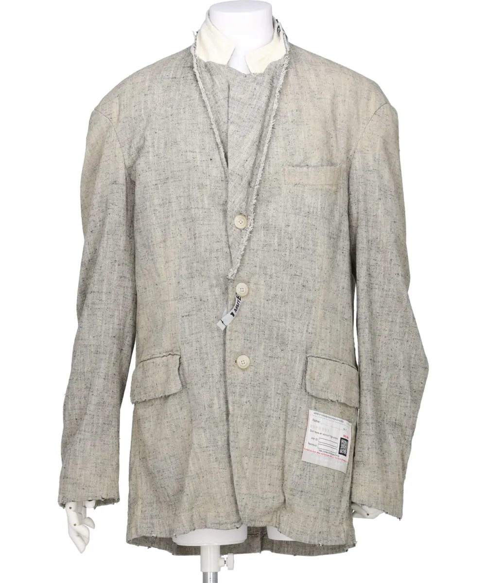 SLUB NEP TWEED BLAZER