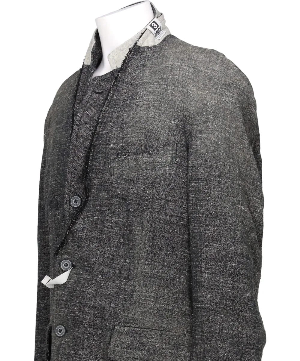 SLUB NEP TWEED BLAZER