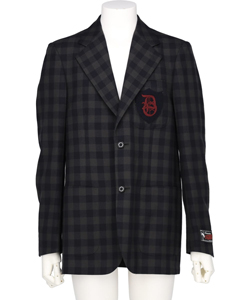 D SCHOOL CHECK TAILORED JACKET