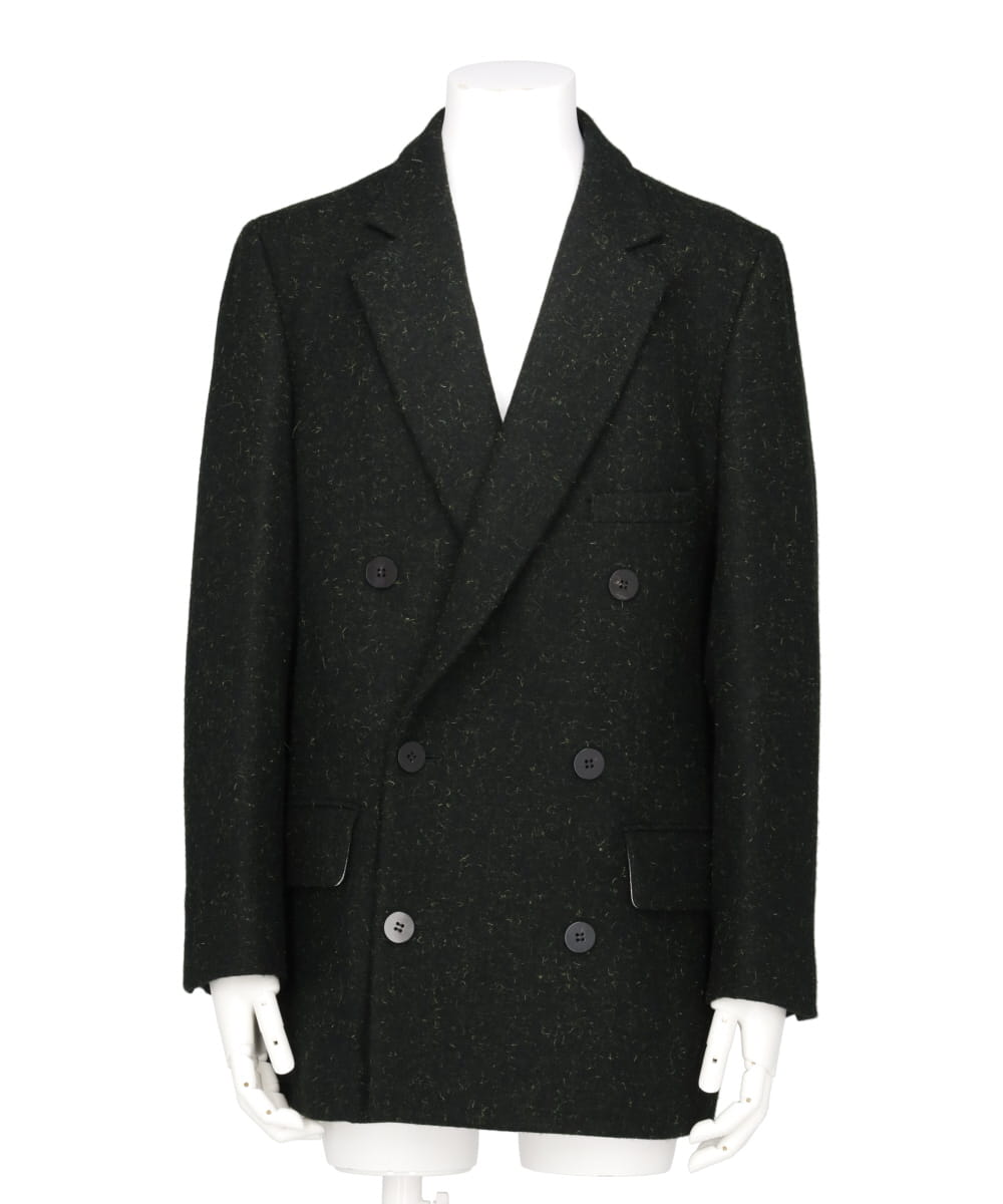 DOUBLE BREASTED JACKET WITH NOTCHED COLLAR