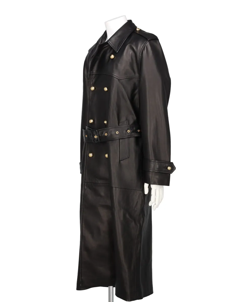 WESTERN LEATHER TRENCH COAT