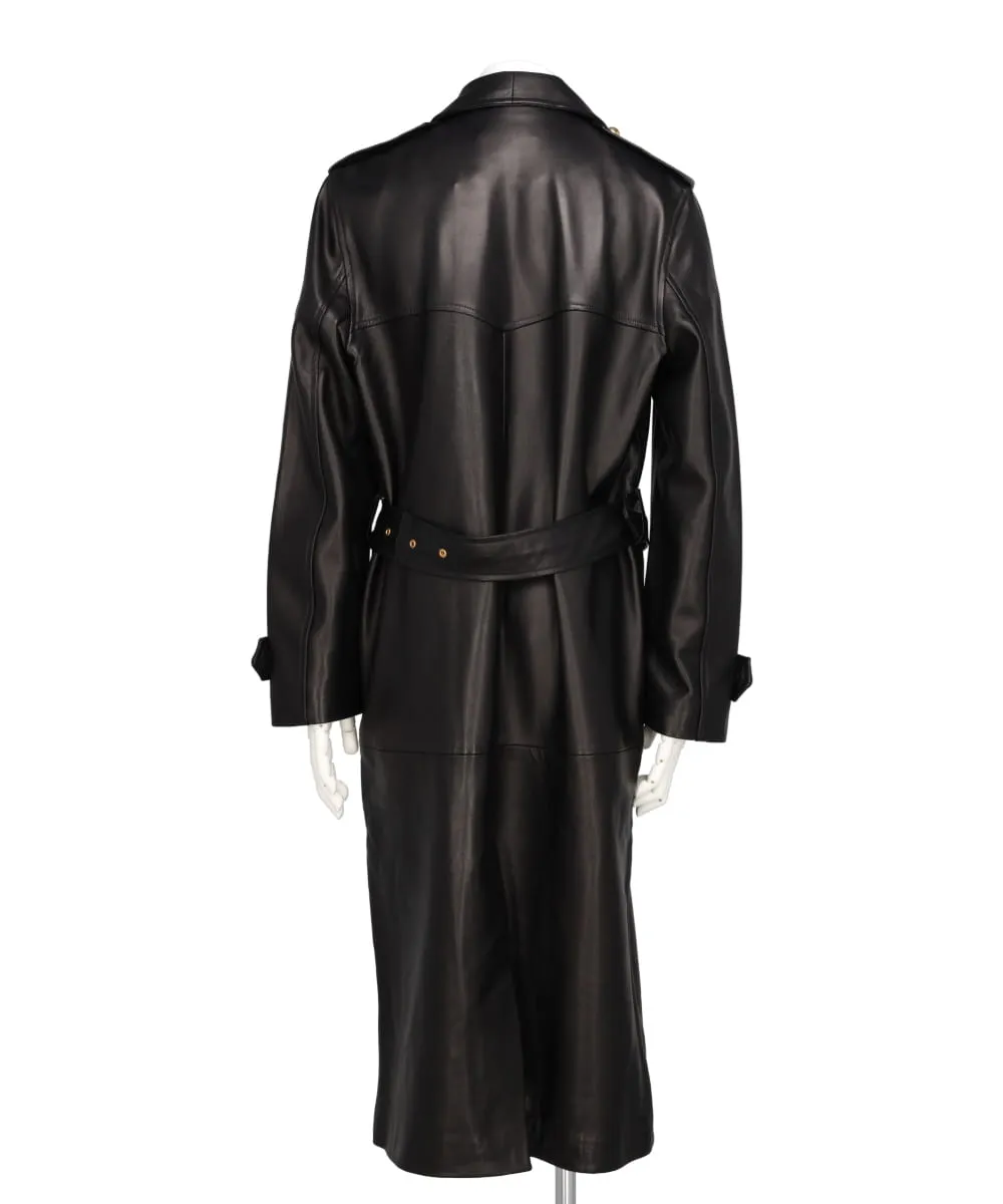 WESTERN LEATHER TRENCH COAT