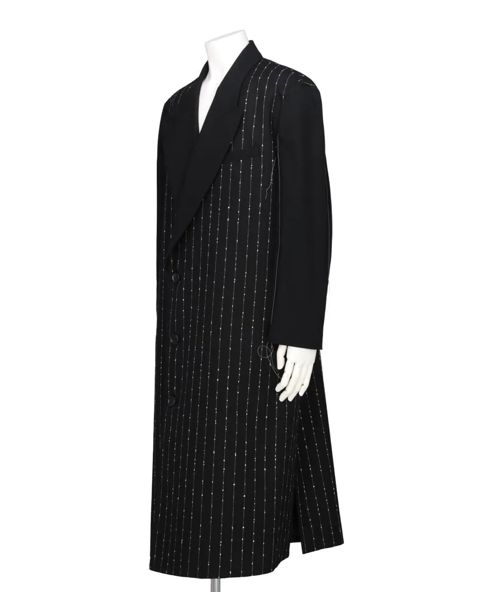 WIDE STRIPE CLASSIC STITCH LONG COAT