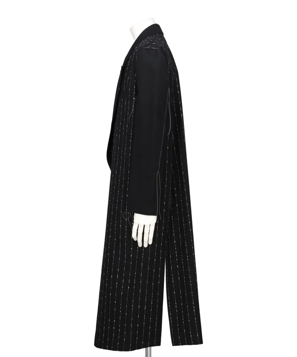 WIDE STRIPE CLASSIC STITCH LONG COAT