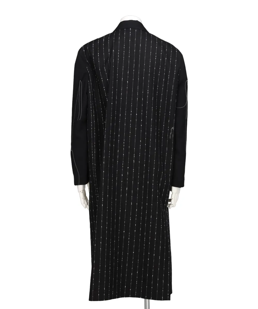 WIDE STRIPE CLASSIC STITCH LONG COAT