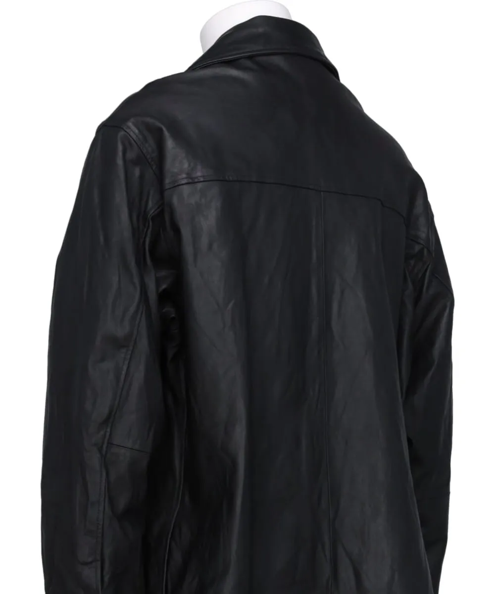 GOAT LEATHER CAR COAT