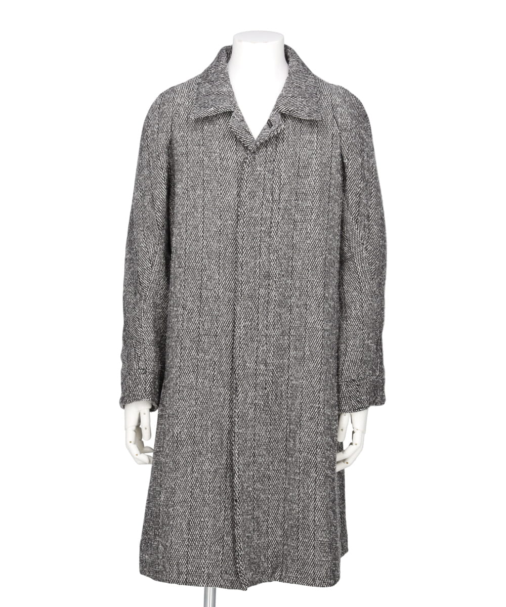 RAGLAN SLEEVE OVERCOAT WITH SOUTIEN COLLAR
