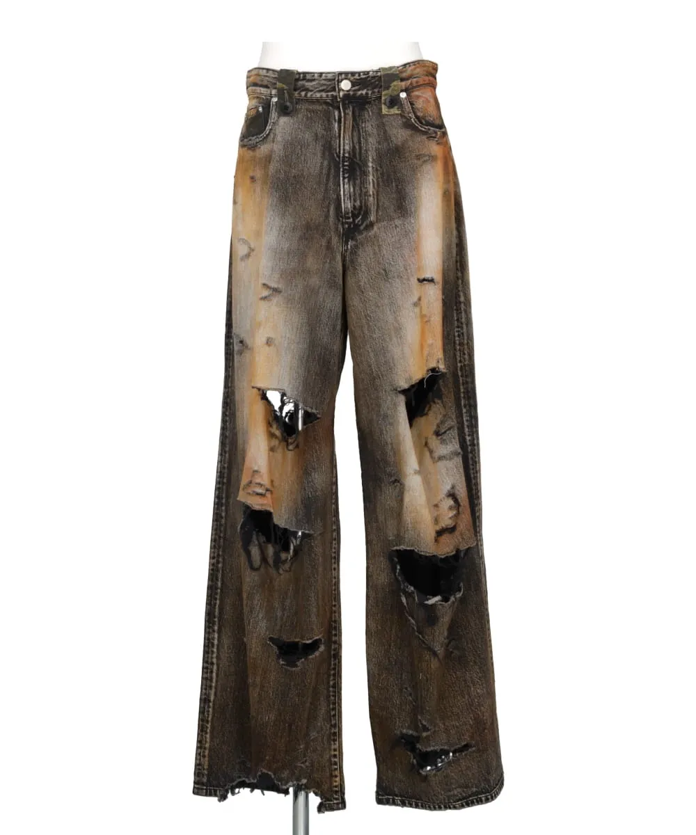 DESTROY DENIM PANTS BIO WASH WITH BLEACH