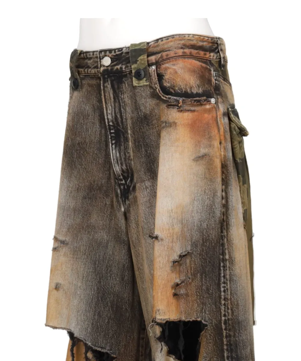 DESTROY DENIM PANTS BIO WASH WITH BLEACH